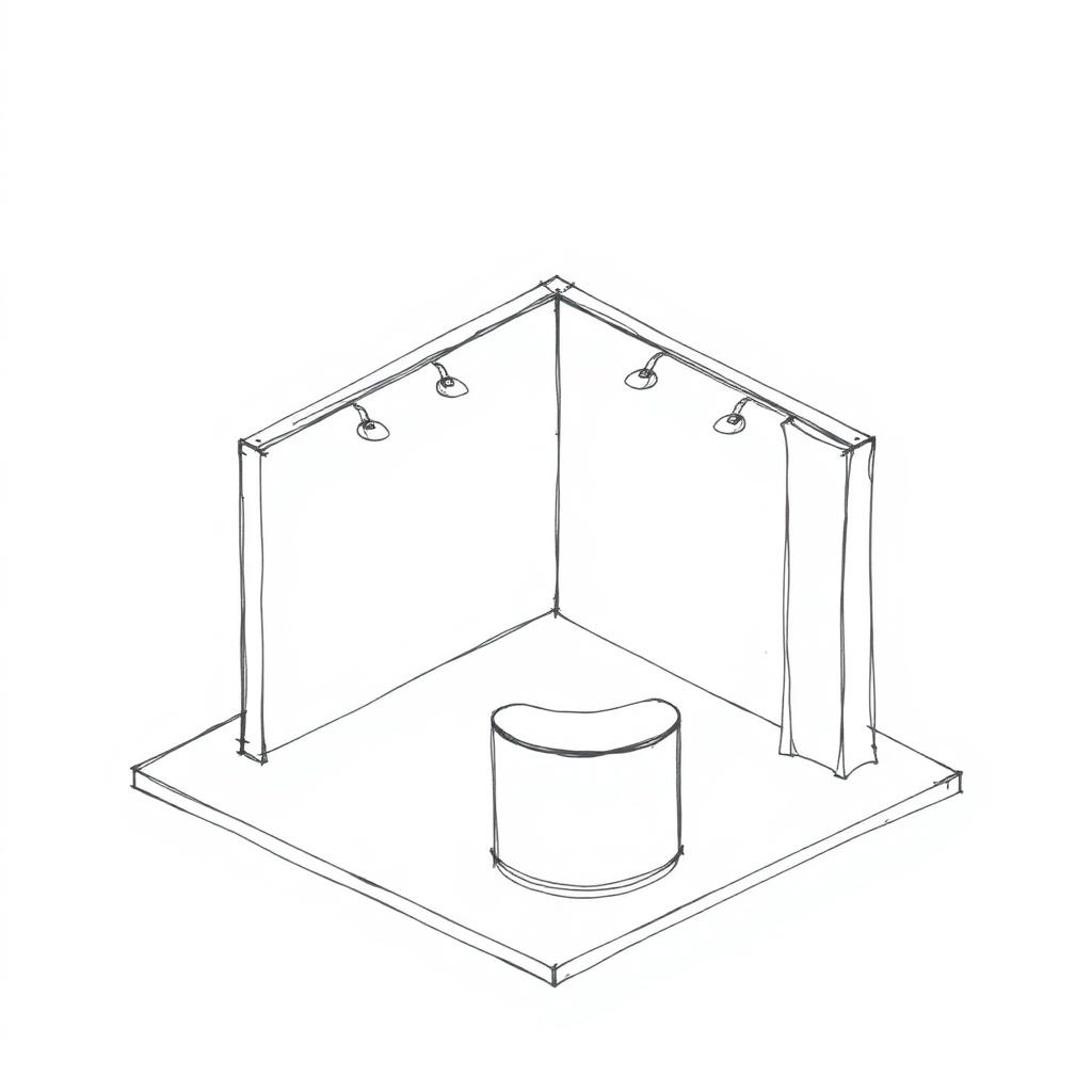 Handskizze Eckstand